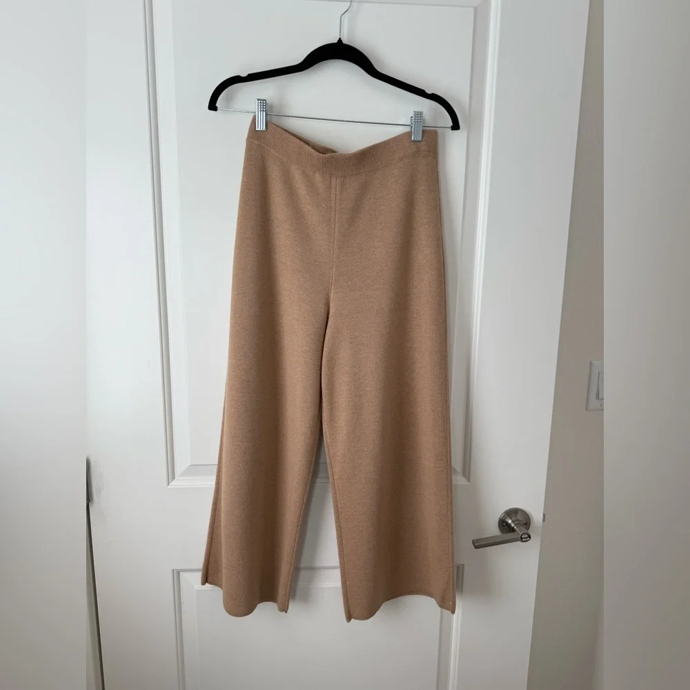 JCrew Wide-leg Sweater-pant in Heather Khaki - Picture 3 of 12
